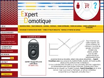 Aper�u du site Expert Domotique - tous les automatismes Somfy, Nice...