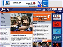 Aperçu du site Sport.be