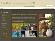 Aper�u du site W2DECO - la boutique d�co originale dans l'air du web