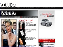 Aperçu du site Vogue