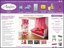 Aperu du site Anders Paris - mobilier et dcorations pour la chambre d'enfant
