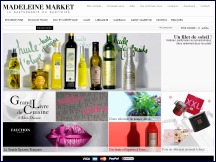 Aperçu du site Madeleine Market - produits gastronomiques haut de gamme