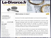 Aperu du site Le-Divorce.fr - le divorce et toutes ses procdures