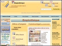 Aperu du site Emploithque - offres d'emploi dans la fonction publique