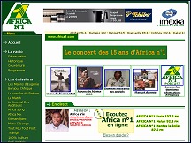 Aperu du site Africa 1 - radio africaine francophone