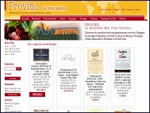 Aperçu du site Provino - spécialiste de vins latinos