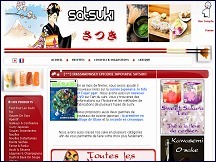 Aperu du site Satsuki - picerie japonaise en ligne