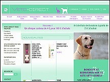 Aperu du site Vto Direct - aliments pour chiens et chats, produits vterinaires