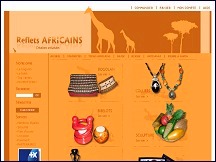 Aperu du site Reflets Africains - boutique d'artisanat africain