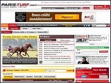 Aperçu du site Paris Turf - le journal du turfiste, pronostic turf courses PMU