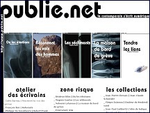 Aperçu du site Publie.net - textes de littérature contemporaine au format numérique