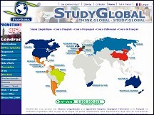 Aperu du site Study Global - sjours linguistiques