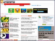 Aper�u du site Numerama - derni�res nouveaut�s des loisirs num�riques