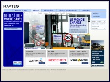 Aper�u du site Navteq - cartes et mises � jour pour les syst�mes de navigation par GPS