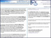 Aper�u du site Institut Europ�en du Vieillissement � Paris