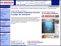 Aperçu du site Les Nouvelles Calédoniennes