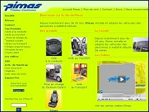 Aperu du site Pimas - adaptation de voitures pour personnes  mobilit rduite