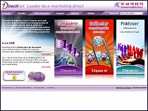 Aperu du site Directinet - e-marketing direct