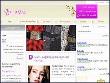 Aper�u du site BelleMag - webzine d�di� � la beaut� et au bien-�tre