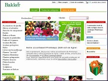 Aperu du site Bakker - produits de jardin et de jardinage