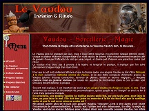 Aperu du site Poupees-Vaudou.com - le monde du vaudou, vente en ligne de poupes vaudou