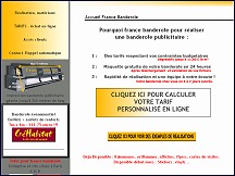 Aperu du site France Banderole - banderoles publicitaires