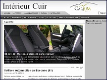 Aperçu du site Intérieur Cuir - site d'informations sur les selleries automobiles