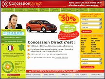 Aperu du site Concession Direct - voitures neuves toutes marques moins cher