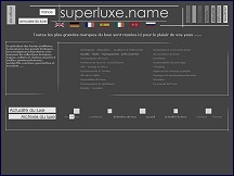 Aperu du site SuperLuxe - guide et annuaire du luxe et des marques de luxe