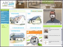 Aper�u du site Archi Self - plans de maisons individuelles, comparateur de constructeurs