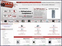 Aper�u du site Super10count - vente de l'�lectrom�nager aux prix discount