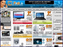 Aperçu du site Wellpack - vente en ligne à crédit, produits high-tech, informatique, téléphonie