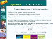 Aperu du site Quartie - logiciel de turf