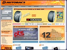 Aperu du site Autobacs - accessoires automobiles, articles de tuning auto