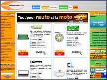 Aperu du site Pieces-Auto-Moto.com - pices dtaches, accessoires pour autos et motos