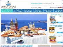 Aper�u du site Armor Direct - �picerie de la mer en ligne