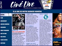 Aperçu du site Ciné Live