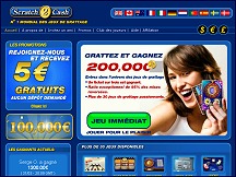 Aper�u du site Scratch2Cash - jeux de grattage en ligne