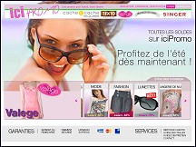 Aper�u du site Ici Promo - v�tements et accessoires de mode au prix promo, d�stockage