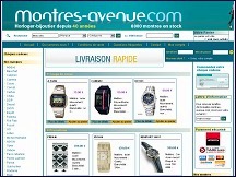 Aperu du site Montres Avenue - boutique en ligne de montres de marques femmes et homme