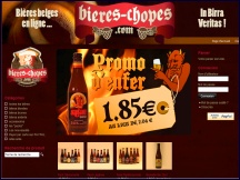 Aper�u du site Bi�res Chopes - vente en ligne de bi�res belges