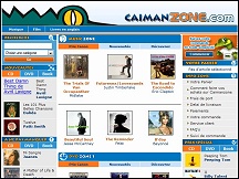 Aperçu du site Caimanzone - CD musique, DVD, cassettes VHS, livres en anglais