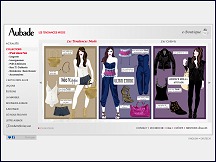 Aper�u du site Aubade.com - boutique Aubade, collection de lingerie fine Aubade