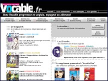 Aperçu du site Vocable, vivez le monde en version originale