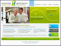 Aperu du site Ensemble2Gnrations - solutions de colocation intergnrationnelle
