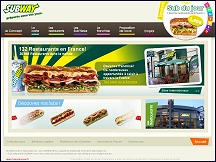 Aper�u du site Subway France - cha�ne de restauration rapide am�ricaine Subway