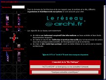 Aperu du site Le Rseau @Archi.fr