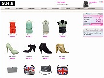 Aper�u du site SHE - boutique v�tements et accessoires pr�t-�-porter f�minin � petits prix