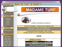 Aperçu du site Madame Turf