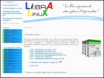 Aperu du site LibrA-LinuX - expertise et formations Linux